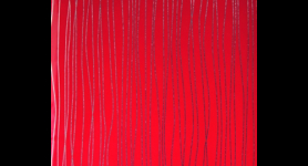AGT Fényes MDF panel, 630 Piros-ezüst csíkos 2800x1220x18 mm KIFUTÓ